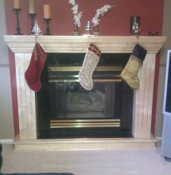 Solid maple fire place mantle (Custom Made)
